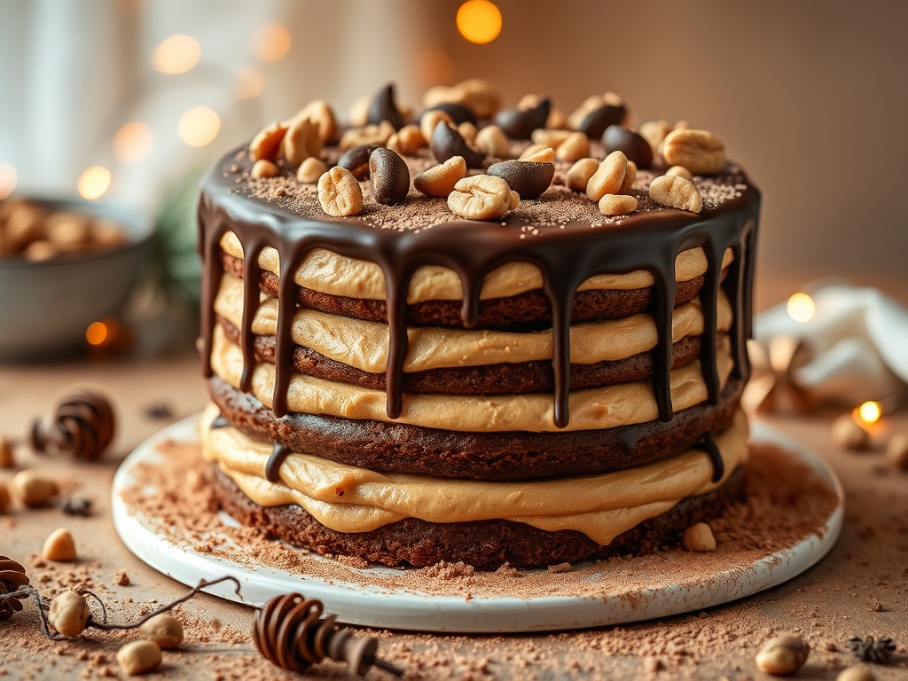 Choco Peanut Butter Cake